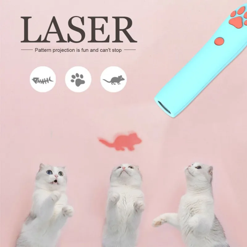 Interaktyvaus Dėlionės Projekcija Pen Dantį Stick Šviesos Naminių Kačių Žaislas Lazerio Šviesą Žaislas, Juokingi Pet LED Lazerinis taikiklis 1 VNT