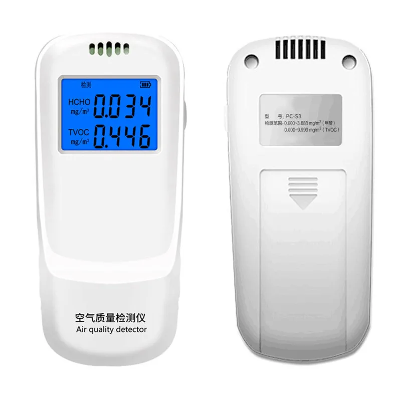 Oro Kokybės Testeris Stebėti Mini Metro HCHO TVOC Formaldehido Taršos Detektorius LED Skaitmeninis Ekranas Dujų Analizatoriaus Namų