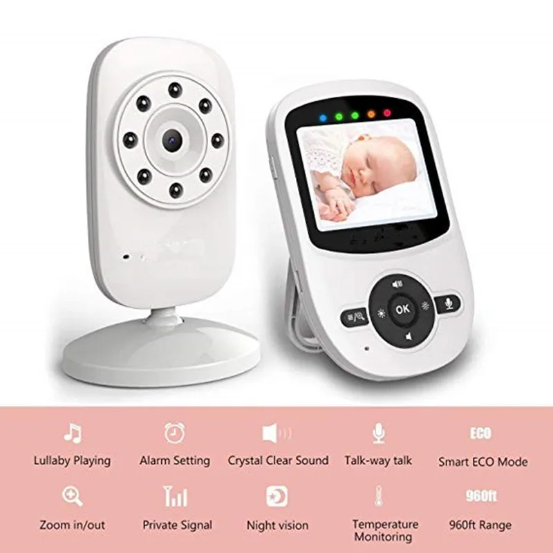 2.0 Colių Garsas Belaidžio Kūdikių Telefonas Saugumo Kameros MB24 Temperatūros Monitoringo 2 Būdas Kalbėti Infraraudonųjų spindulių Naktinio Matymo Kūdikio stebėjimo