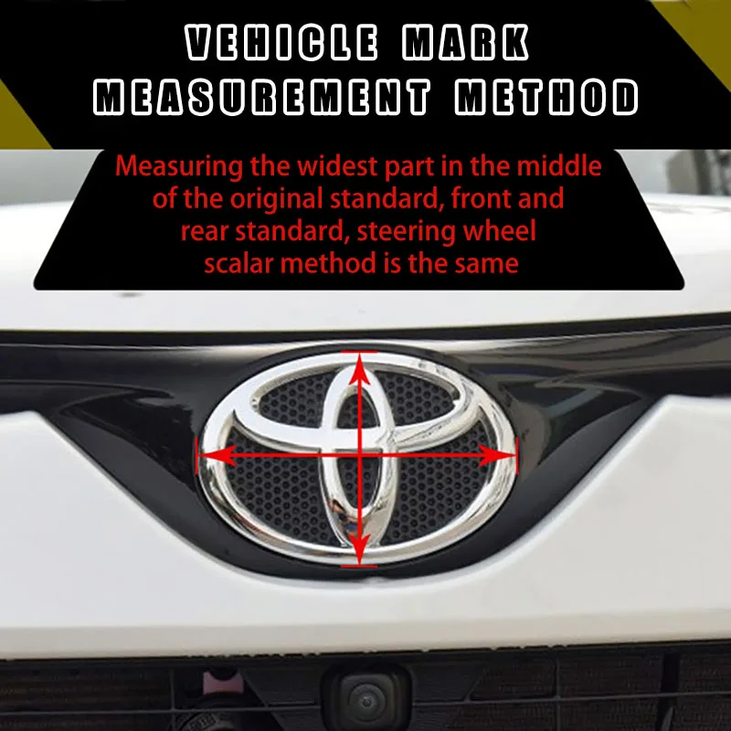 Emblema Toyota RAV4 LandCruiser Prado HighLander Camry Yaris EZ Corolla Levin Priekiniai Galiniai Kamieno Ženklelis Vairas Lipdukas
