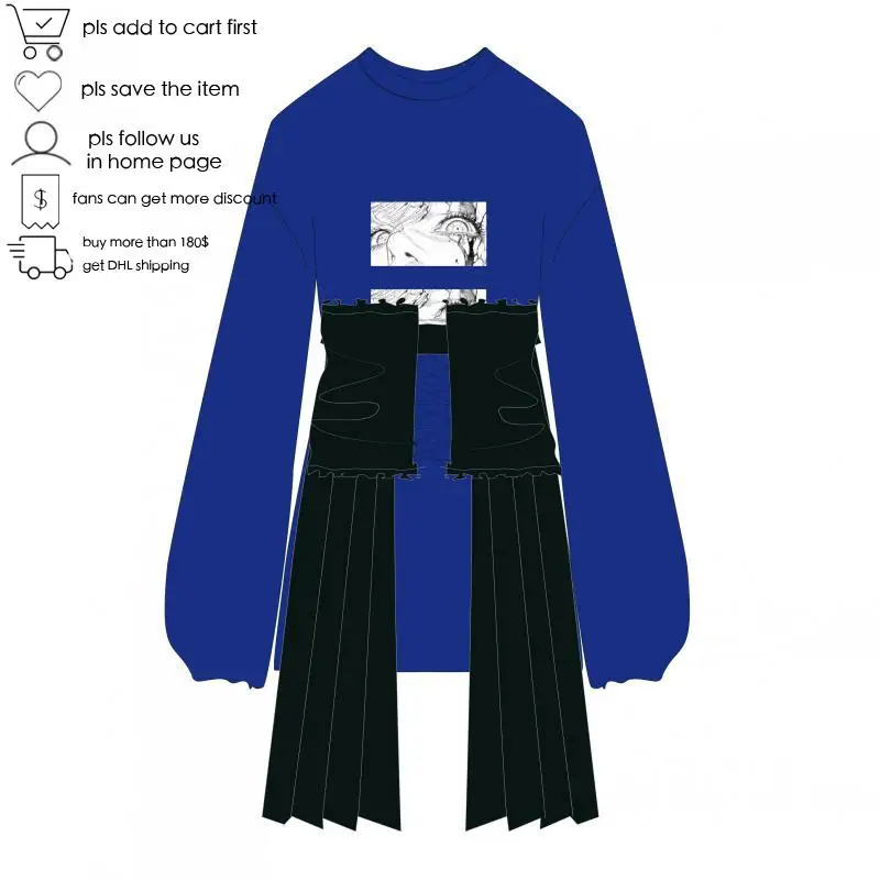 GetSpring Moterų Rinkiniai Sijonas Rinkiniai Ilgomis Rankovėmis Megztiniai Megztinis Su Aukštos Juosmens Nereguliarus Juodas Sijonas, 2 Dalių Komplektas 2020 Mados