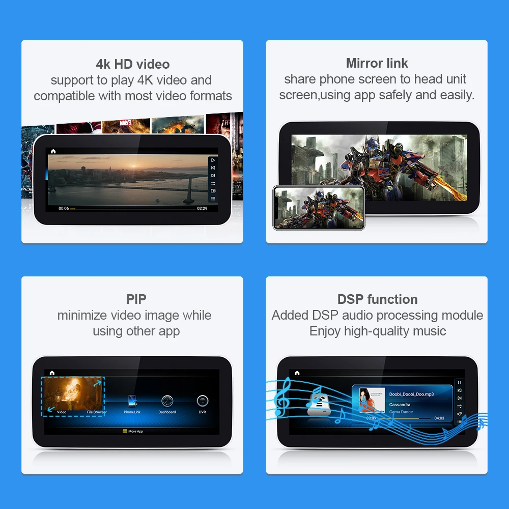 Qualcomm Snapdragon Automobilio Radijo Multimedia Player 