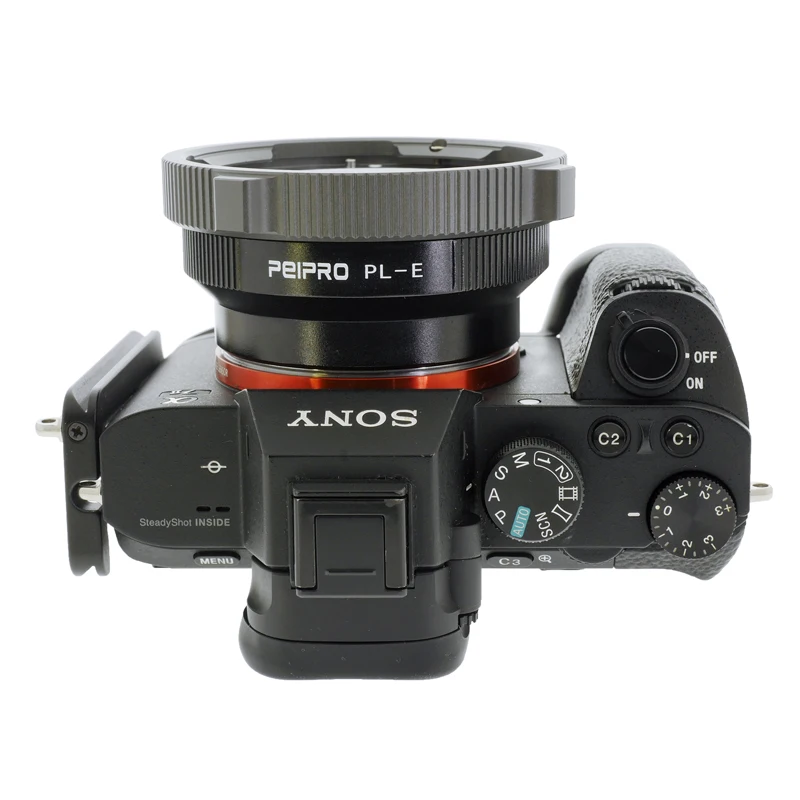 PEIPRO PL-E Objektyvo adapteris PL Kino objektyvas SONY E Mount Kamera MF adapterio žiedas A7R3 A7R4 A7R IV