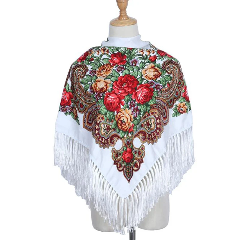 Prabangos Prekės Spausdinimo Negabaritinių Aikštėje Antklodės Rusijos Moterų Vestuvių Kutas Šalikas Retro Stiliaus Medvilnės Nosinė Rudens Skara