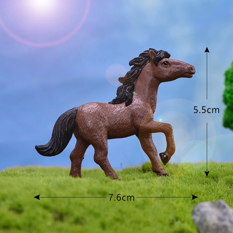 Naujas Arklys Modeliavimas Gyvūnų Modelio Veiksmų Skaičius, Animacinių Filmų Statulėlės Pasidaryk Pats Apdailos Švietimo Žaislas Statulėlės Dovana Vaikams