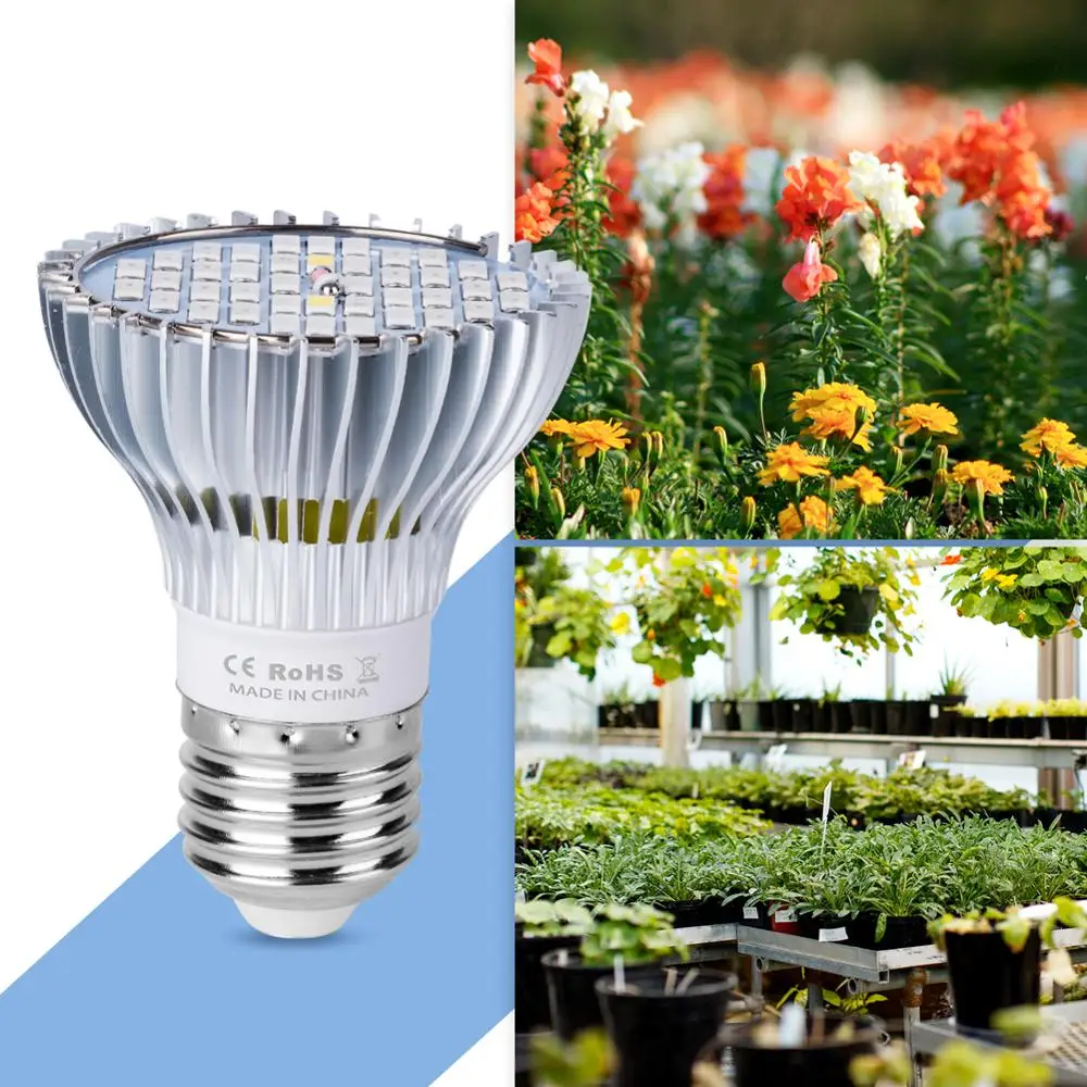 LED Full spectrum Augalų Auginimo Lempos, E27 Fito Šviesos 30W 50W 80W Gėlių Sėklų Auga Lemputės, LED Hydroponics Daigų Fito Lempos