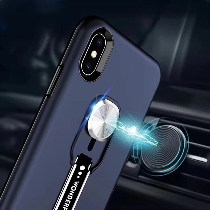 Marmuro Tekstūros Magnetinio Automobilį Telefono dėklas Skirtas iPhone 12mini 11 12 Pro Max X XR XS Max 7 8 Plius SE2 2020 Magnetas Plokštė Minkštos TPU Dangtis
