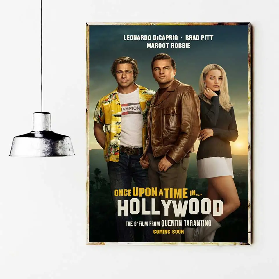 Kadaise Holivudo plakatai ir spausdina Quentin Tarantino Meno Tapybos Drobė sienos nuotraukas kambarį Namų Dekoro