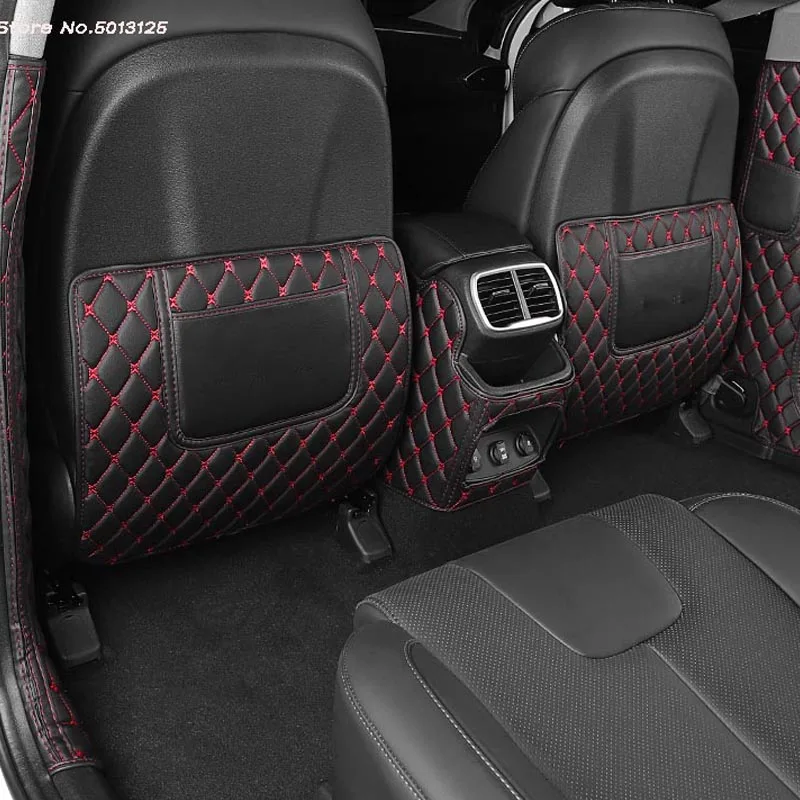 Automobilio Galinės Sėdynės Anti-Kick Trinkelėmis Galinės Sėdynės Padengti Nugaros Atrama Apsaugos Kilimėlis Hyundai Santa Fe 2019 2020 2021 Automobilių Reikmenys