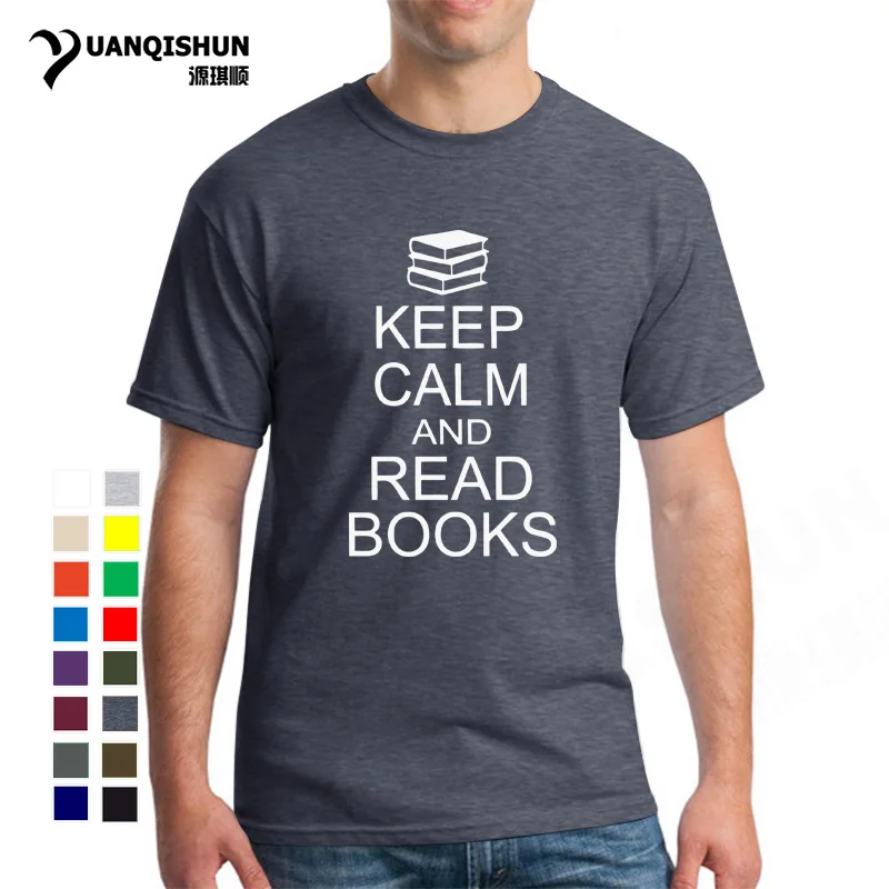 Nusiraminkite ir Skaityti Knygas T-shirt Juokinga Spausdinti Vyrų T Shirt Mens Mados Įgulos Kaklo trumpomis Rankovėmis Dizainas T Shirts Aukščiausios Kokybės Unisex