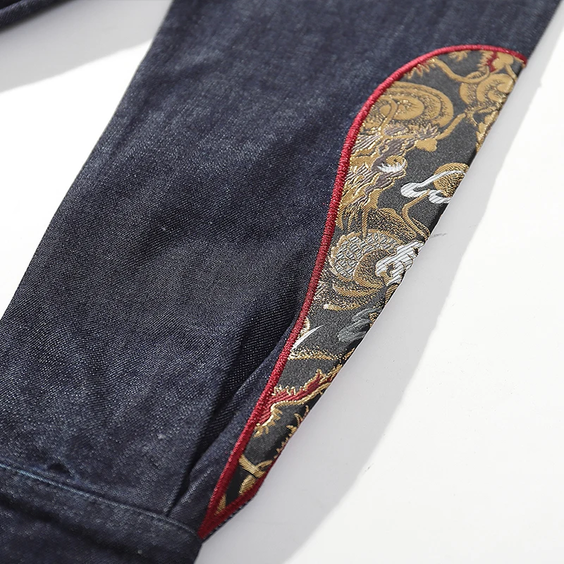 Aolamegs vyriški Džinsai Marškiniai Japonų Siuvinėjimo, Drabužių Rudens Mados High Street Atsitiktinis Paprasta Kailis Šviesą Negabaritinių Streetwear