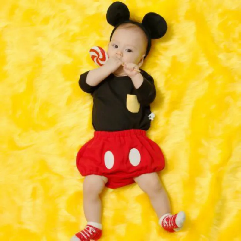 Mickey Kūdikiams Baby Girl Drabužius Kūdikiui Berniukas Romper Naujagimių Vaikų Drabužių Rinkinys Disney Jumpsuit Kūdikių Roupas Bebe Minnie