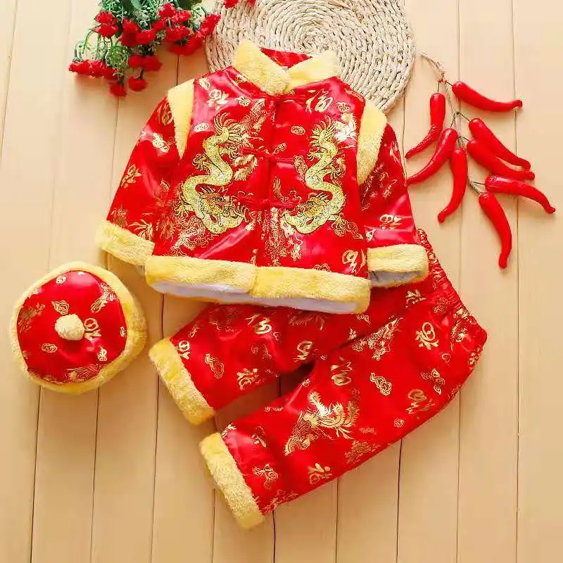 Kūdikis, Kalėdų Kostiumas Kinų Naujieji Metai Drabužius Kūdikiams, Vaikiška Berniukas Žiemos Kinų Naujųjų Metų Drabužių Rinkinys