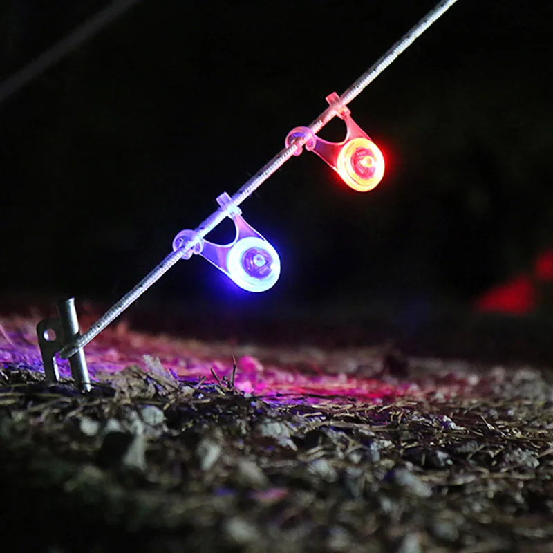 Karšto 8Pcs Vandeniui LED String Guard Šviesos Mini Žibintuvėlis Kempingas Žvejybos Kabo Įspėjimas Saugos Šviesos Žvejybos Masalas Šviesos