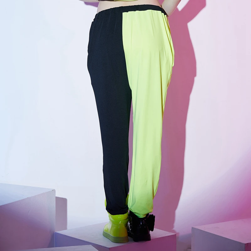 Naujas mados Prekės ženklo Haremas Hip-Hop Šokių Kelnes Sweatpants Kostiumai moterų etapo rezultatus dėvėti haremas Neon džiazo kelnės