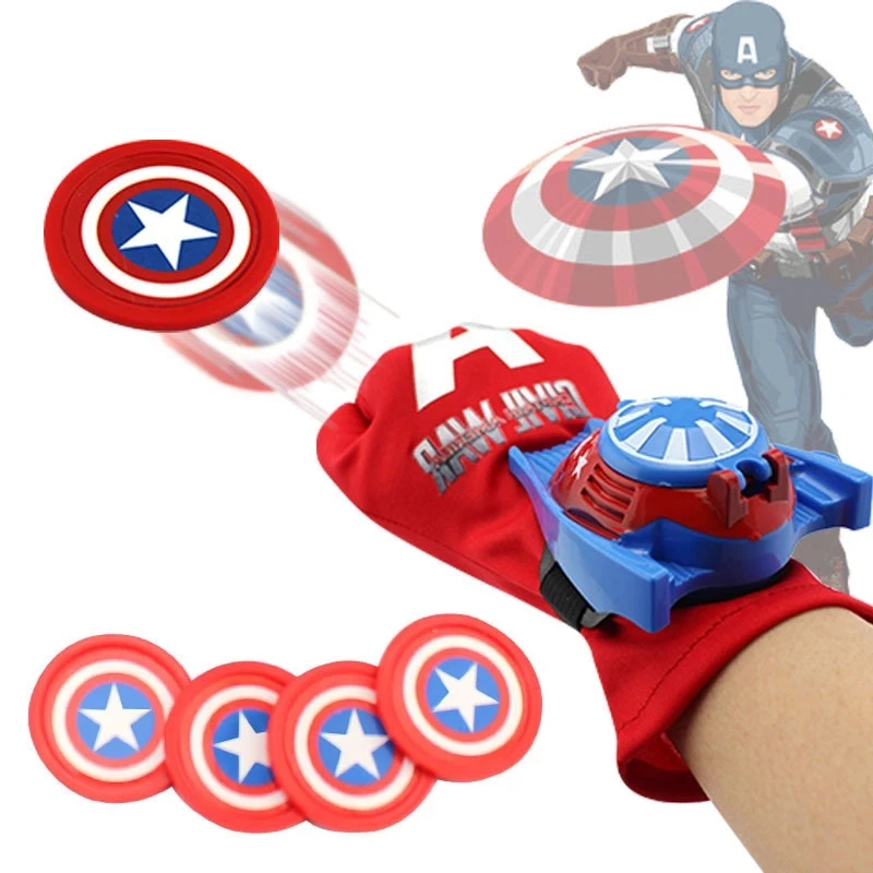 Stebuklas Keršytojas Super Herojus Pirštinės Paleidimo Rekvizitai Kapitonas Amerika 