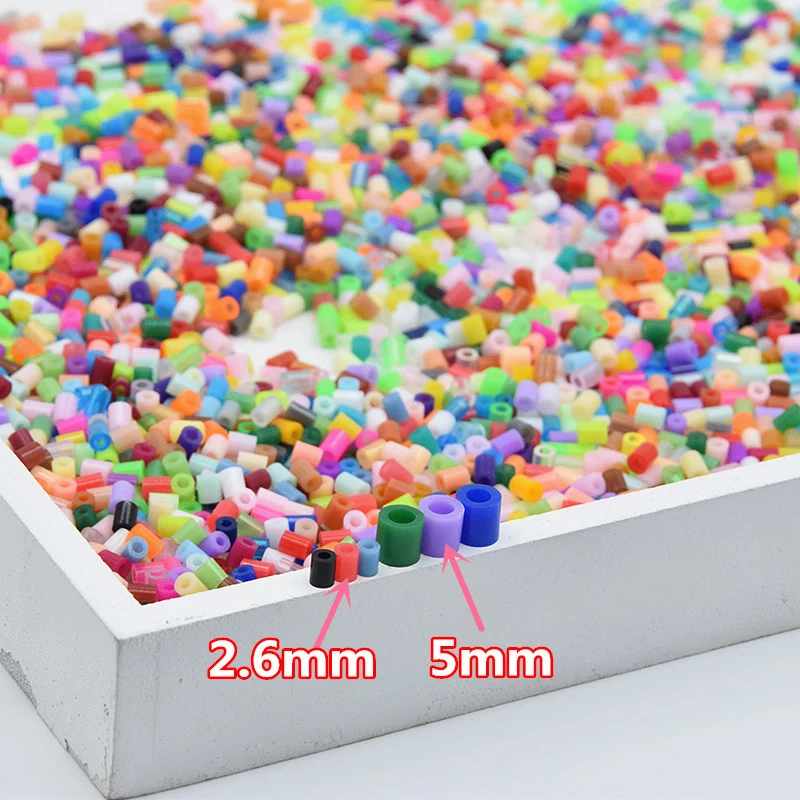 72 spalvų 39000pcs Perler Žaislų Rinkinys 5mm/2.6 mm, Hama karoliukai 3D Dėlionė 