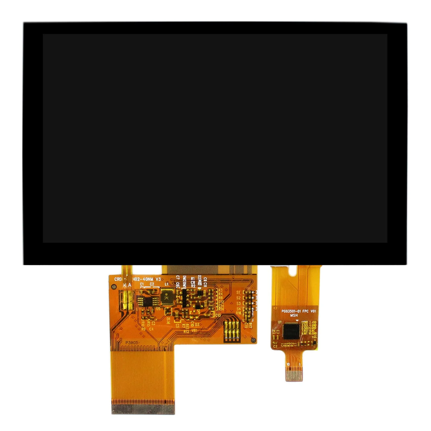 5inch LCD Ekranas Su Talpinė multi-Touch Panel 800x480 40Pin LCD Ekranas