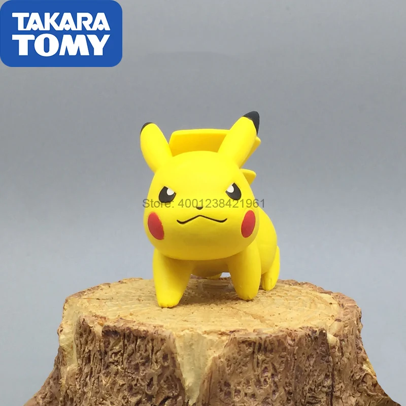 Originali Takara Tomy Pokemon Lėlės MC Mielas Pikachu Statulėlės Veiksmų Skaičius, Surinkimo