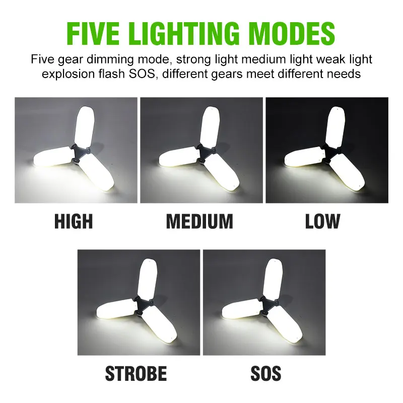 60 LED Saulės Stovykla Lemputės USB Įkrauti Nešiojamų Šviesos Magnetas, Sulankstomas Lampe Kempingas, Žygiai Pagalbos LED Žibinto Lemputė