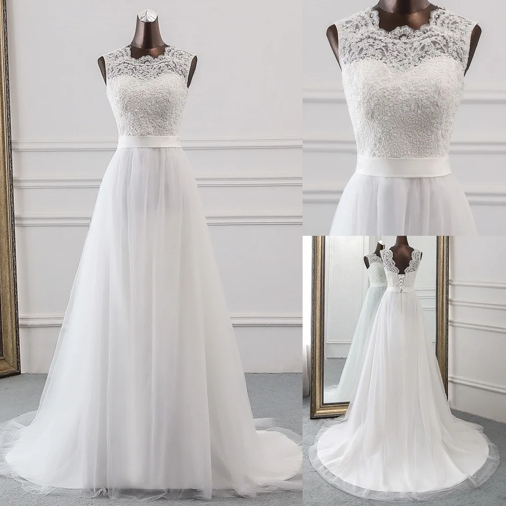 Naujos Aplikacijos vestuvių suknelė oficialų skraiste mariage Vestidos de Novia nuotakos suknelė vestido de festa Paplūdimys vestuvių suknelės