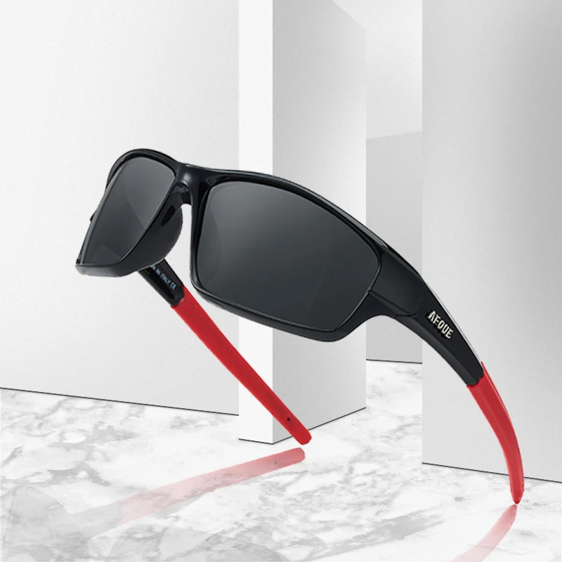 Ywjanp Prekės ženklo Dizainas Poliarizuoti Akiniai nuo saulės Vyrams, Sporto Stiliaus Mados juodi saulės akiniai Aikštė Akiniai Vyrų vairavimo UV400 akiniai