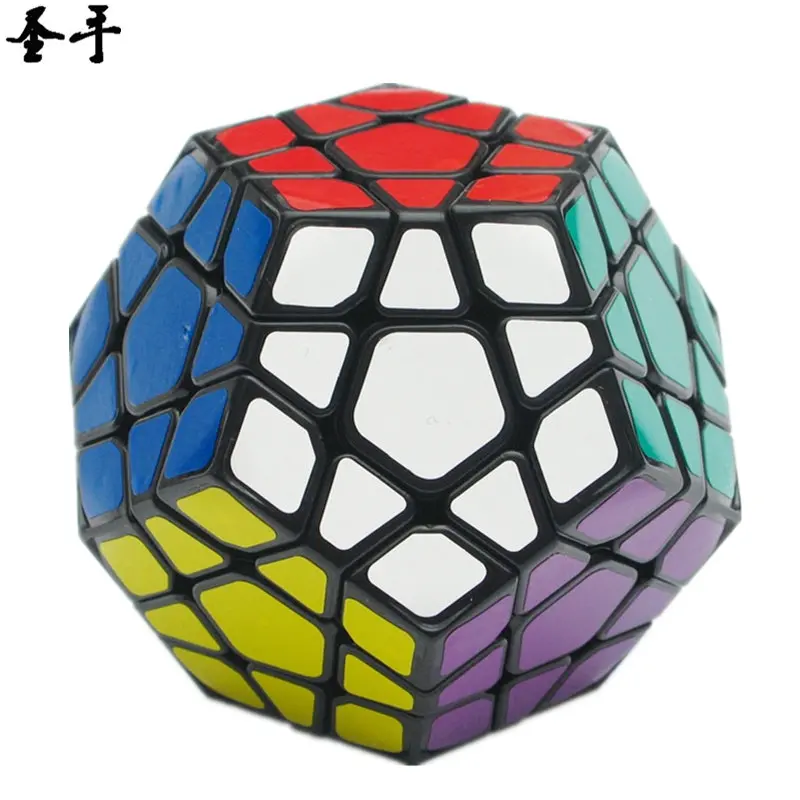 Shengshou Megaminx 3x3 Profesinės Greitis Magijos Kubo Galvosūkį Lipdukas 12 Pusių cubo magico Švietimo Dovana Žaislai Vaikams