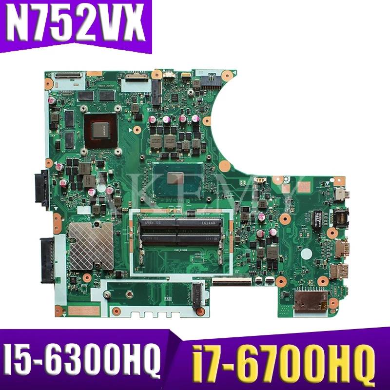 N752VX MB._0M I5-6300 / I7-6700HQ CPU GTX950M nešiojamojo kompiuterio motininė plokštė, skirta ASUS N752 N752V N752VX nešiojamas Plokštė 90NB0AY0-R00020