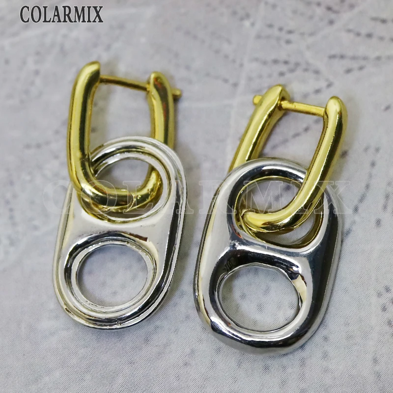 10 porų kelių rūšių lašas auskarai Lengva traukti žiedą tabaluoti auskarai sumaišykite metalo spalvos dizaino mados auskarai moterims 51119