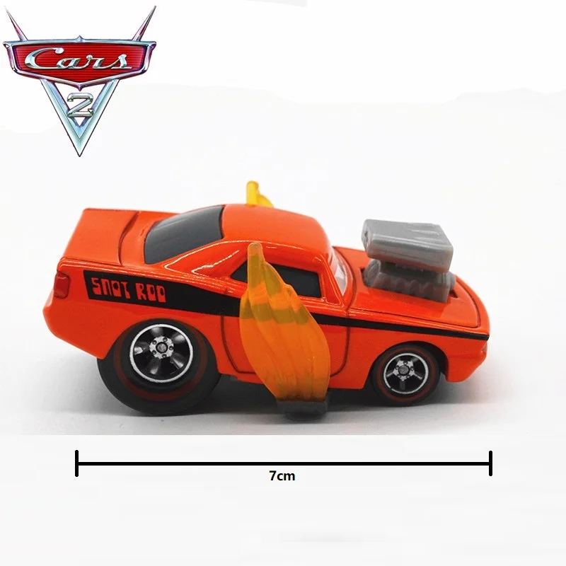 Disney Pixar Cars 2 Snarglys Lazdele Su Liepsna Metalo Diecast lydinio Žaislas Automobilio modelio, vaikams, dovanų 1:55 Ženklo žaislai Naujas Sandėlyje