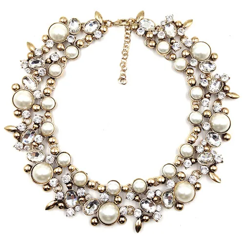 2020 Madingų perlų vėrinį chocker kostiumo imitacija, perlų papuošalai grandinės mados karoliai pakabukas moterims