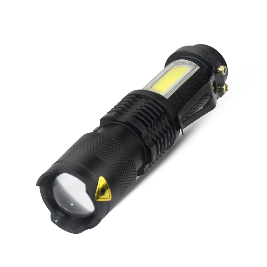 3800lm K5+COB ZOOM Mini LED Žibintuvėlis Žibintuvėlis atsparus Vandeniui Nešiojamų Darbo Lempa Kišenėje Darbą Šviesos Lauko Avarinis Apšvietimas