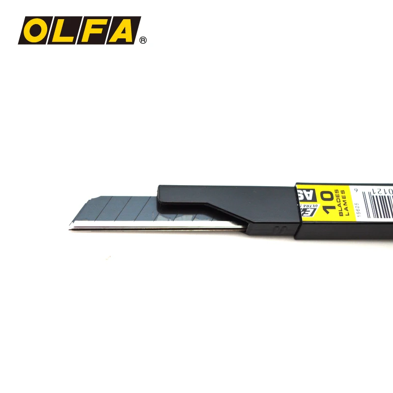 OLFA Japonijos importuotų ABB-50/ASBB-10 juoda pakeitimo ašmenys 9mm sharp