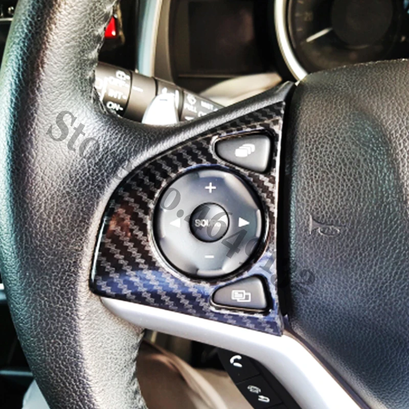 2016 2017 Priedai Honda HR-V HRV Vezel Automobilio Vairo Rato gaubtas Apdaila Lipdukas Stilius Shell ABS Anglies Pluošto