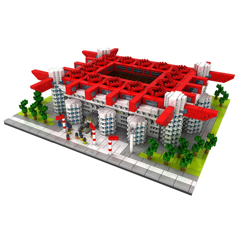 Diamond Mini Statybinės Plytos Pasaulyje Garsaus Miesto Architektūra Žemės ženklai Taj Mahal Palace 3D Modelį Vaikų Švietimo Žaislas