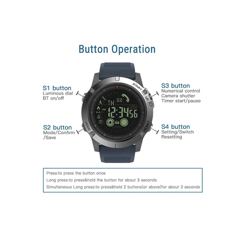 Zeblaze VIBE 3 Pavyzdines Patikima Smartwatch 33 mėnesių Laukimo Laikas 24h Visą Orų Stebėjimo Fitneso Smart Žiūrėti 