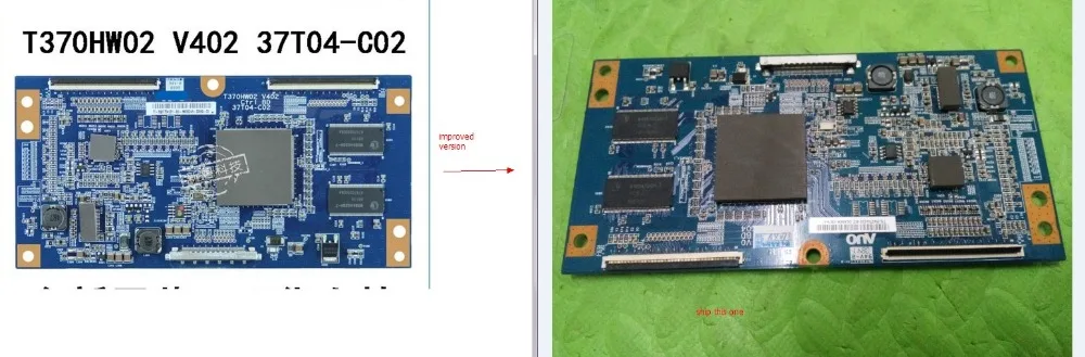 Originalus T370HW02 V402 37T04-C02 LCD Logika valdybos susisiekti su T-con prisijungti valdyba