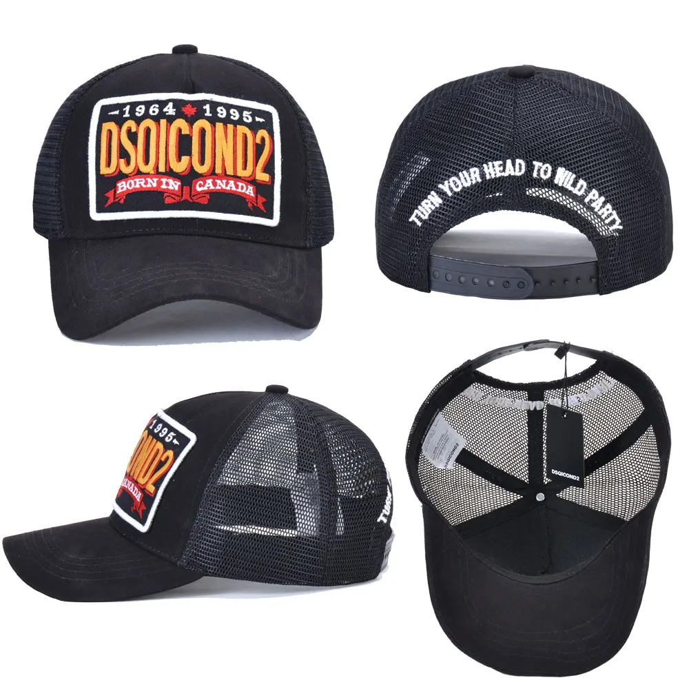 DSQICOND2 Aukštos Kokybės Tinklinio, Beisbolo kepuraitės Medvilnės DSQ Raidžių Bžūp Vyrų, Moterų Siuvinėjimo Dizainą Skrybėlę Trucker Snapback Cap Tėtis Skrybėlės