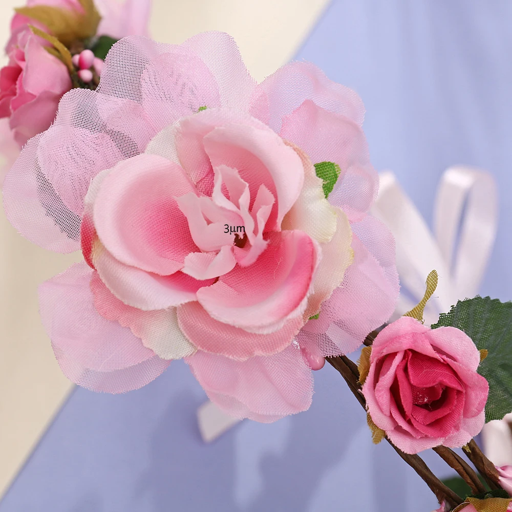 Gėlių ekrano užsklandą Gėlių Karūna Boho Vainikas Lankelis Šalis Vestuvių Audinys Gėlių Vainikas Hai Gėlių Karūna Fotografija, Vestuvių