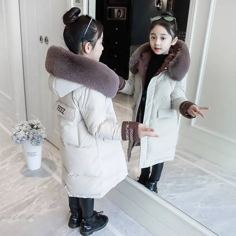 Merginos medvilnės žiemos 2019 nauja vaikų medvilnės kailis medvilnės merginos korėjos versija, ilgai skyriuje medvilnės drabužiai