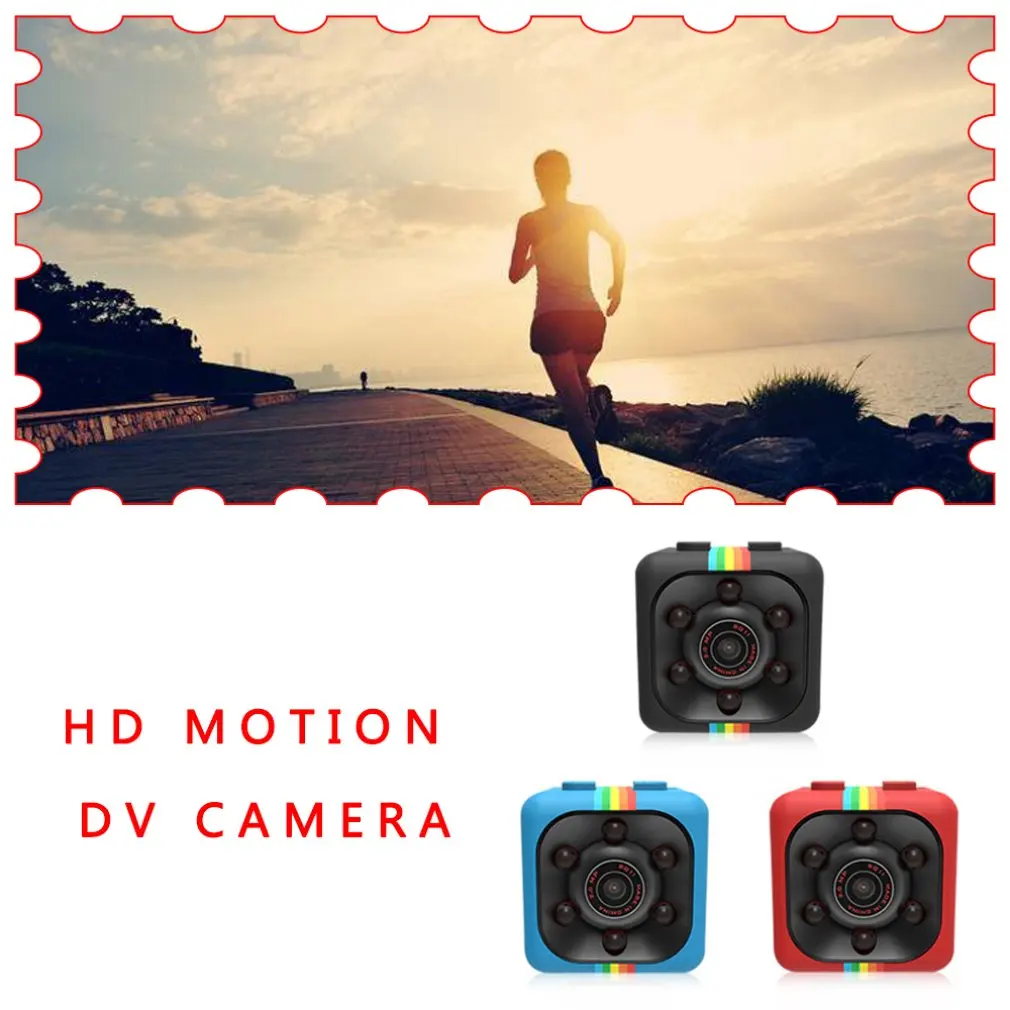 HD Sporto DV Kamera SQ11 Matinis Plastikas HD Naktinis Matymas, Judesio Aptikimas Stabilių Rezultatų Plataus Kampo Fotografavimo