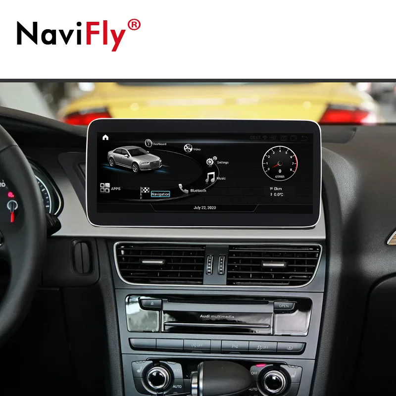 Android 10.0 Automobilio Multimedijos grotuvo Audi A4L A5 B8 2009-2016 GPS Navigacijos API29 IPS 1920*720 DSP Belaidžio carplay