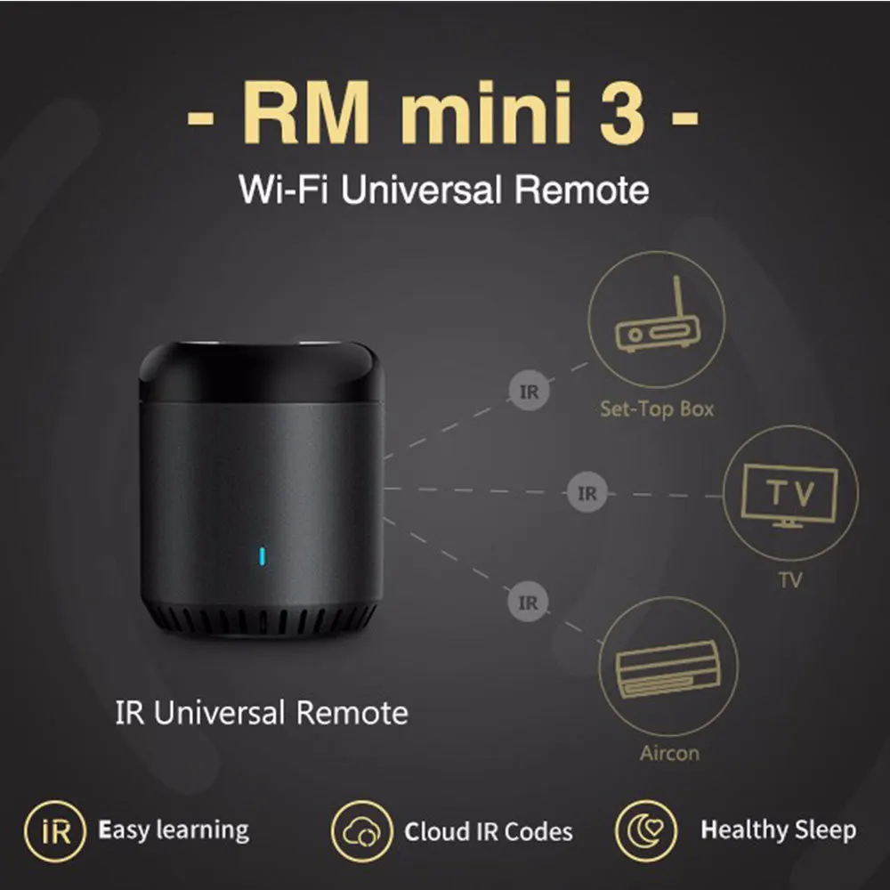 Broadlink RM Mini 3 RM4C MINI WiFi+4G+infraraudonųjų SPINDULIŲ Nuotolinio Valdymo pultas su Alexa, Google 