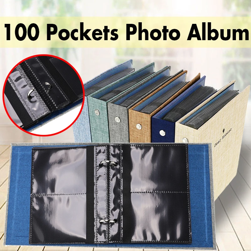 100 Kišenės, 3 Colių Instax Mini Filmai Palaidų Lapų Foto Knyga Albumą Fujifilm Instax Mini 9 8 7s 90 70 25 Pavadinimą Kortelės Albumo Savininkas