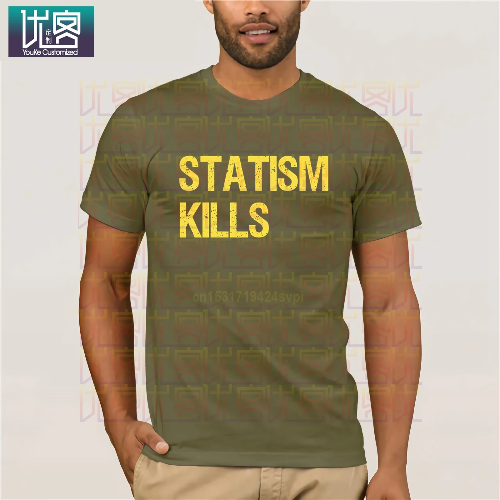 Statism Žudo Liberalas Politinio T-Shirt Dress moterų marškinėliai Topai Vasaros Tees Medvilnės O Kaklo T-Shirt