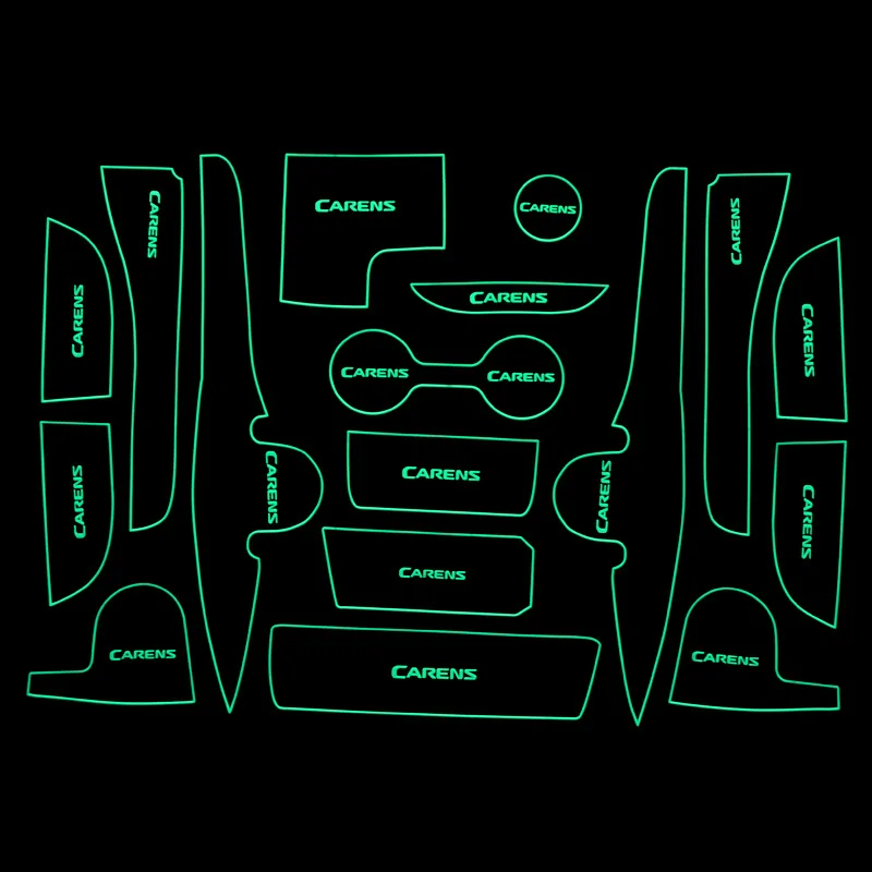Už Kia Carens 2013 Durų Groove Kilimėlis Anti-Slip mat anti-slip Non-slip vartų angą taurės trinkelėmis, duris, Vidaus apdaila, automobilių stilius