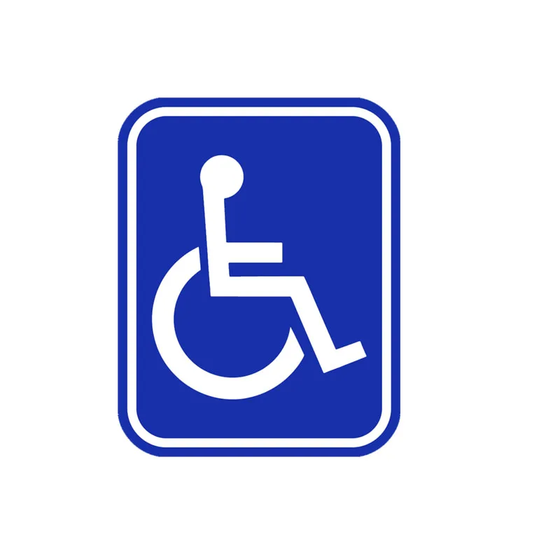 Aliauto Kūrybos Automobilių Lipdukas Handicap Simbolis PVC Vežimėlį Neįgaliesiems Vandeniui Atspindintis Apdailos Lipdukai,14cm*10cm
