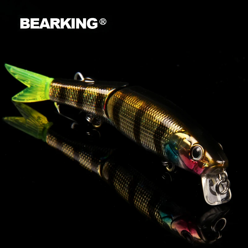 Bearking prekės 5VNT Minnow Žvejybos Masalas Lazerio Sunku Dirbtinis Masalas 3D Akis 8.8 cm 7.2 g Žvejybos Wobblers Crankbait Minnows