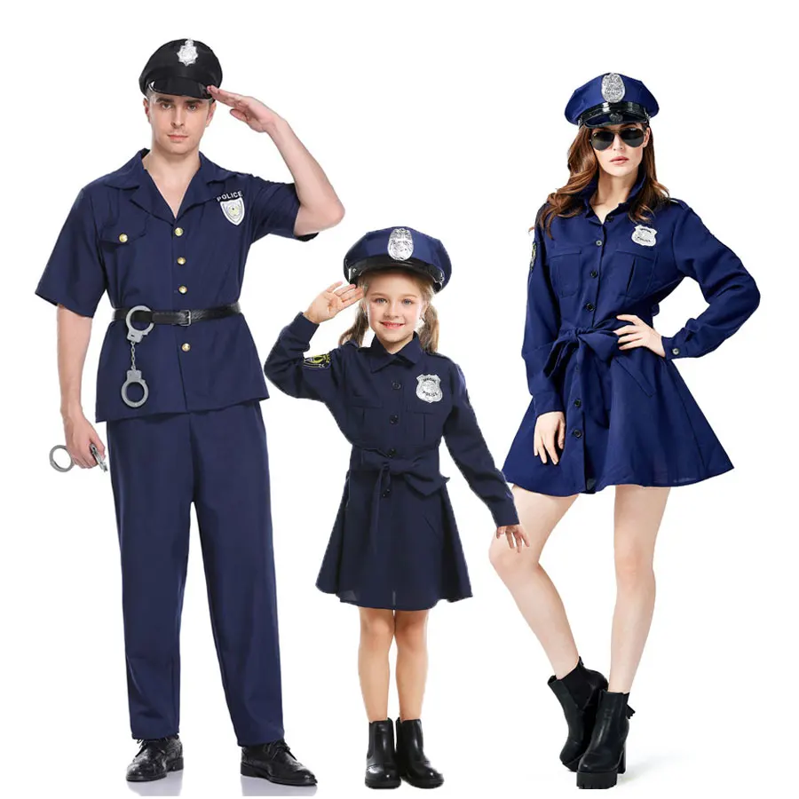 Umorden Policijos Pareigūnas Policininkai Kostiumų Suaugusių Moterų, Vyrų, Paauglių Mergaičių Policininko Uniformą Halloween Carnival 
