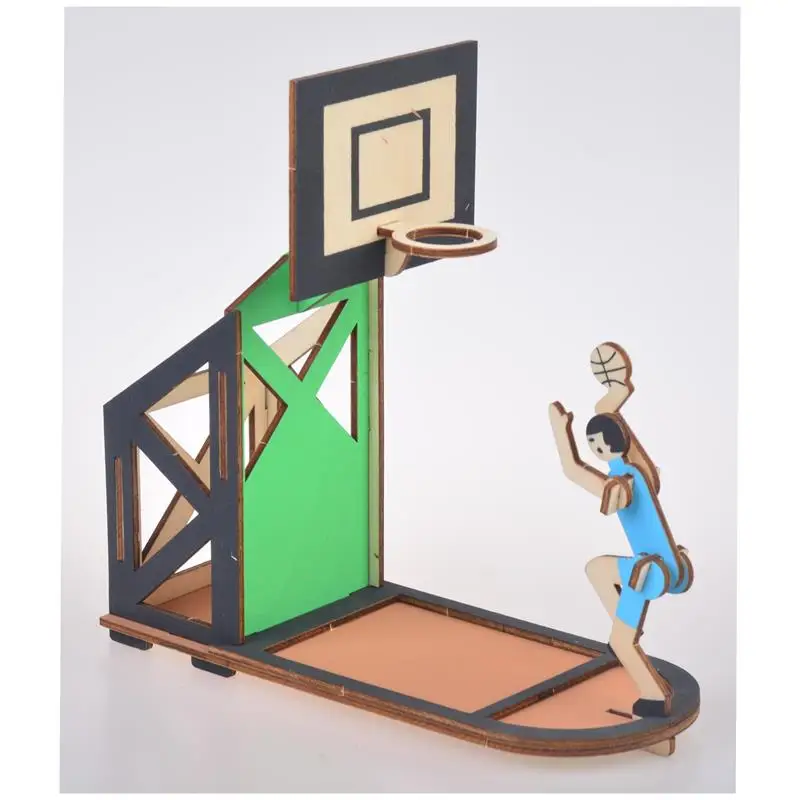 3D Mini Animacinių filmų Krepšinio Rašiklio Laikiklis Žaislo Modelis, Medinės Dėlionės, Žaislai Vaikams 